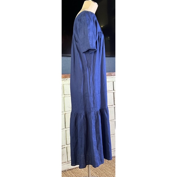 R.G. Kane 100% Linen Midi Dress S - Picture 6 of 8